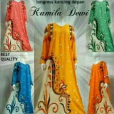 Daster Gamis Muslim Baju Tidur Dewasa Longdress Batik - A7ee6c