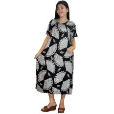 Daster Jumbo Lengan Pendek Batik, Baju Tidur Jumbo, Piyama Jumbo, Kancing, Daster Bumil - Busui (DPT003-64)