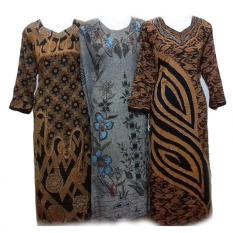 Daster LONGDRES Ibu-ibu Motif Benang Emas