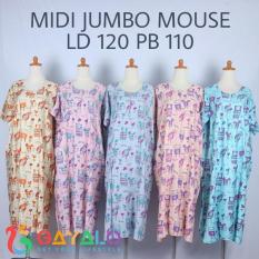 DASTER MIDI JUMBO MOUSE/DASTER GAYALO/DASTER PEKALONGAN/BAJU HAMIL