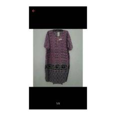 Daster Pendek Jumbo L5 - Daster Jumbo Batik Kencana Ungu Label Putih