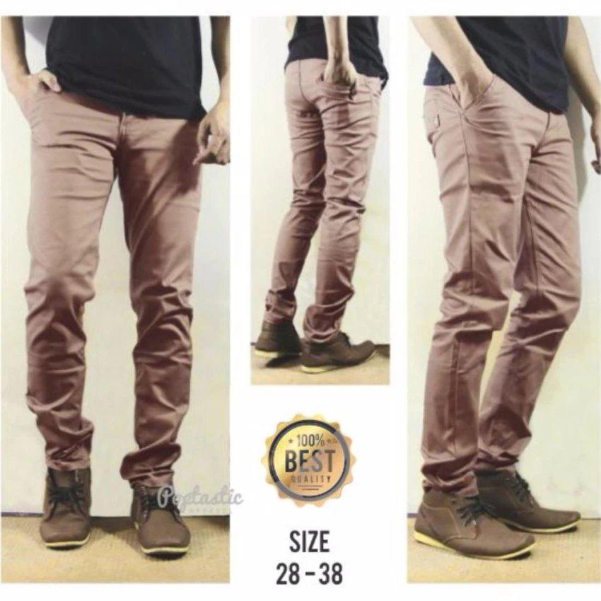 Daveriad Celana Chino Pria Slim Fit