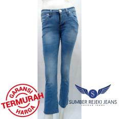 Celana Cutbray Wanita Murah - Bahan Soft Jeans Stretch - DE Jeans
