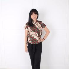 De Voile Batik Wanita Modern Ovina Tail tp (Maroon)