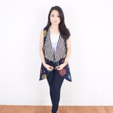 De Voile Cardigan Batik Wanita Diggy FB Out (Navy)