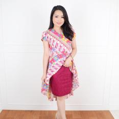 De Voile Dress Batik Wanita Ghina Wide Tail Dress