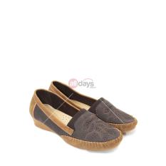 Dea Sepatu Flat Wanita / Trepes / Selop Flat Shoes 1704-93 – Coffee Size 36-41