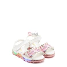 Dea Sepatu Sandal Anak Perempuan LED 1704-154 - White Size 26-30