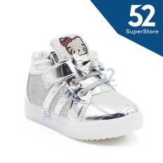 Dea Sepatu Sneaker LED Anak Perempuan 1706-109 Silver - Size 26/30