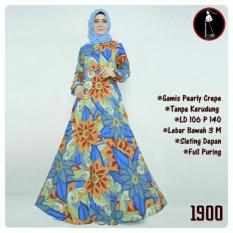 Debbie Gallery Baju Muslim Syari Gamis Pearly Crepe 1900- BATIK / Dress Muslimah / Hijab Muslim / Gamis Syari / Baju Muslim / Fashion Muslim / Dress Muslim / Fashion Maxi / Setelan Muslim / Atasan Muslimah / Kebaya Modern / Tanpa Kerudung