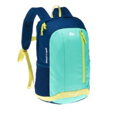 Decathlon Quechua Arpenaz 15L Day Hiking Backpack - Green Yellow Tas Rangsel Gunung Sepeda Lari Sekolah Kantor 15 L