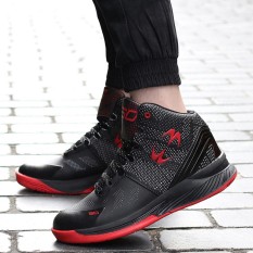 DeDer Pria/Wanita Basket Sepatu Medium Cut Beberapa Basket Sneakers Sport Boots Kasut Lelaki-Intl