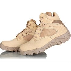 Delta Sepatu Army Tracking Shoes Tactical Pendek - Coklat