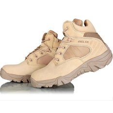 Delta Sepatu Army Tracking Shoes Tactical Pendek - Coklat