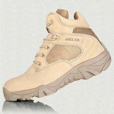 Delta Sepatu Army Tracking Shoes Tactical Pendek - Coklat
