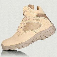 Delta Sepatu Army Tracking Shoes Tactical Pendek - Coklat