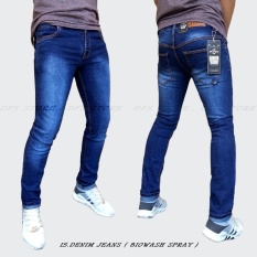 DFS-15DENIM Celana jeans denim skinny / slimfit / pensil pria – BIOWASH SPRAY BK