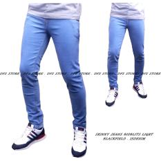 DFS Celana jeans skinny / slimfit / pensil pria - Bioblit / biru muda / telor asin
