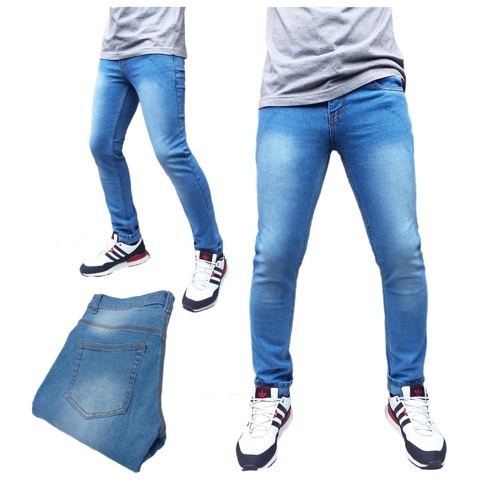 DFS Celana jeans skinny / slimfit / pensil pria - Bioblits scrub