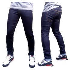 DFS Celana jeans skinny / slimfit / pensil pria - biru dongker