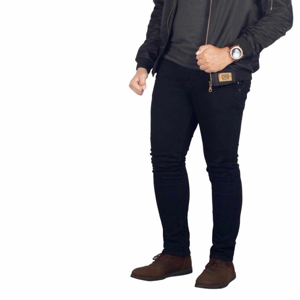 Dgm_Fashion1 Celana Jeans Panjang Polos Hitam /Celana lepis/Celana Jeans Skinny Pria/Celana Panjang/ Celana Pria/Celana Casual/celana denim/celana jeans hitam/jeans polos /CELANA JEANS PENSIL JS 2011 Hitam