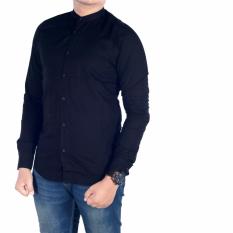 Dgm_Fashion1 Kemeja Hitam Polos Lengan Panjang/Kemeja Tribal/Kemeja Casual/Kemeja Batik/Kemeja Songket/Kemeja Kotak-Kotak/Kemeja Polos/Kemeja Kantoran/Kemeja Men/Kemeja Distro/Kemeja Kombinasi/Kemeja Pantai/Kemeja Bunga/Kemeja Songket OG 4710 Hitam