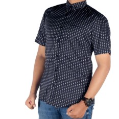 Dgm_Fashion1 Kemeja Lengan Pendek Pria Printing/Kemeja Polos/Kemeja Batik/Kemeja Casual/Kemeja Hem/Kemeja Oxford/Kemeja Distro/Kemeja Jeans/Kemeja Denim/Kemeja Bunga/Kemeja Pantai/Kemeja Flanel/Kemeja Panjang/Songket/Kemeja Formal NA 5207 Hitam