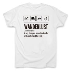 Streets Luar Rumah Roaming Perjalanan Wisata Kaos (Wanderlust Kaus Putih)