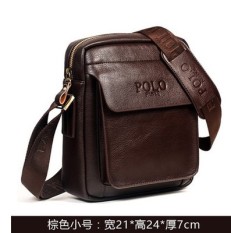 Di Mana Pelanggan Paul Tren Kulit Muda Kasual Tas Ransel Tas Bahu Dengan Satu Tali Tas (99125-1 Coklat Terompet)