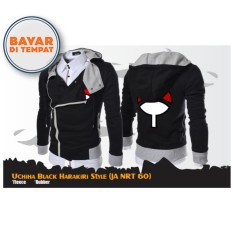 Digizone Jaket Anime Hoodie Zipper Harakiri Naruto Uchiha (JA NRT 60) - Black