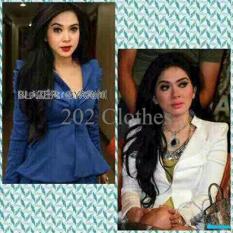 Diskon Blazer Syahrini Baju Atasan Wanita Biru- Remaja Abg Keren Termurah