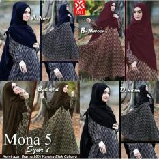 Diskon Mona 5 Syari Baju Muslim Gamis Pesta Mewah Maxi Terbaru Murah