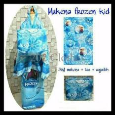 Diskon Mukena Frozen Kid Biru Untuk Anak 4 - 7 Tahun Katun Jepang Laris