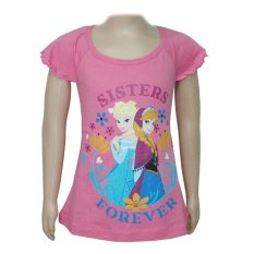 Disney Frozen Elsa & Anna T-Shirt Pink