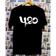 Disro Collection - Kaos Distro T-Shirt Distro Fashion 100% Soft Cotton Combed 30s Kaos Pria Kaos Fashion Baju Distro T - Shirt Gambar 4:20 Kartun Marvel Sablon Plastisol Atasan Pria Wanita Katun Simple Keren Cowo Cewe Pakaian Distro