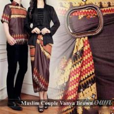 Distributor Couple Muslim - Baju Muslim Online - Muslim Couple Vanya Brown