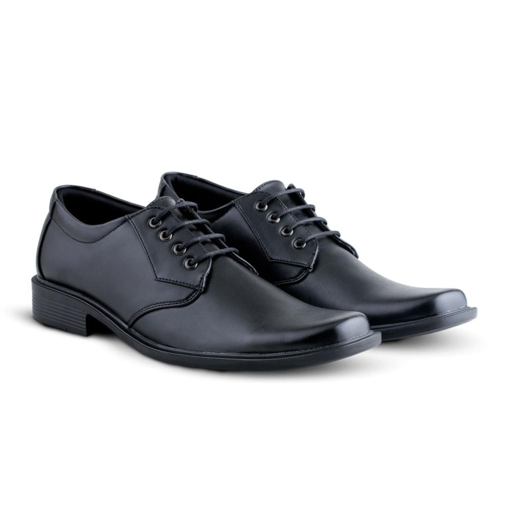 Sepatu VD 369 Sepatu Formal Pria Pantofel Untuk Kerja Kantor Kulit Sintetis - Hitam