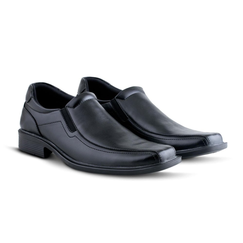Sepatu VD 372 Sepatu Formal Pria Untuk Kerja Kantor Kulit Sintetis - Hitam