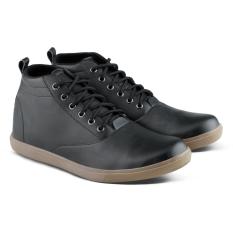 Distro Bandung VDB 061 Sepatu Boot Casual Pria bisa untuk kerja kantor formal - Hitam