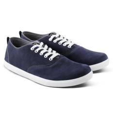 Distro Bandung VR 073 Sepatu Casual Sneaker Pria Terbaru - Navy