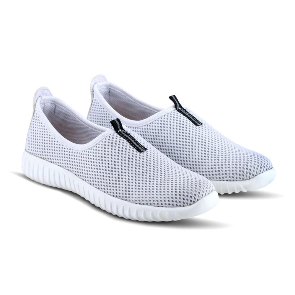 Sepatu VR 383 Sepatu Sneaker Slip On dan Casual Wanita - Putih