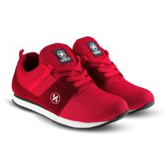Sepatu VR 412 Sepatu Sneakers Kets dan Kasual Pria bisa untuk olahraga lari joging santai - merah