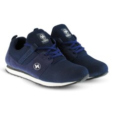 Distro Bandung VR 413 Sepatu Sneakers Kets dan Kasual Pria bisa untuk olahraga lari joging santai - Navy