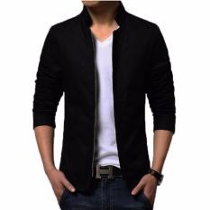 Distro Fashion Jas Jaket Pria Casual Zipper Stylish DFN-08 Hitam