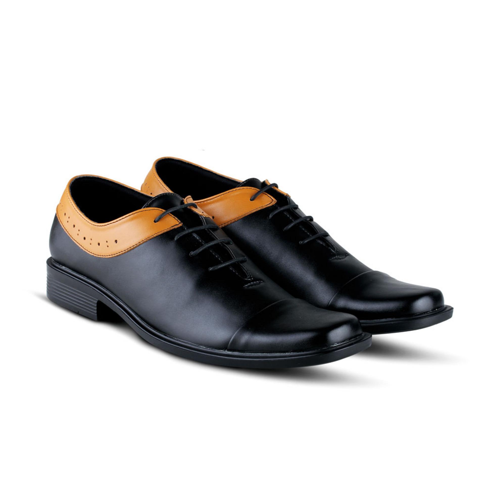 Distro VD 395 Sepatu Formal Pantofel Pria Untuk Kerja Kantor - Hitam