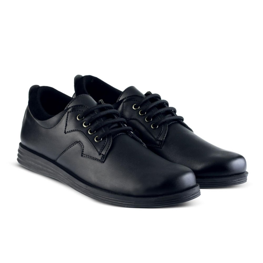 Sepatu VD 443 Sepatu Formal Pantofel Pria Untuk Kerja dan Kantor Kulit Sintetis - Hitam