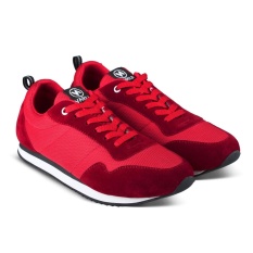 Sepatu VDB 467 Sepatu Sneaker kets dan Kasual Pria utk olahraga, joging lari, jalan, kuliah, kerja, sekolah - Merah