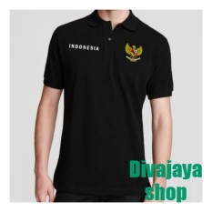 Divajaya shop- Kaos Polo pria Indonesia - Hitam