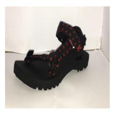 Divajaya shop-Sandal Gunung Rafila Tali Motif Merah Combinasi pria/Wanita-NST-MOTIF