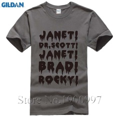 Diy T Shirt Janet, Brad, Dr. , Frank N Furter, Horror, Musical, Mens Short T-Shirt Charcoal